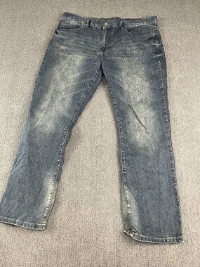 T.K. Axel Mens Slim Straight Jeans W38 L30 Faded Wash